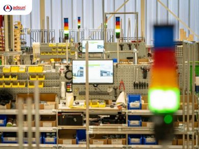 hệ thống andon trong nhà máy