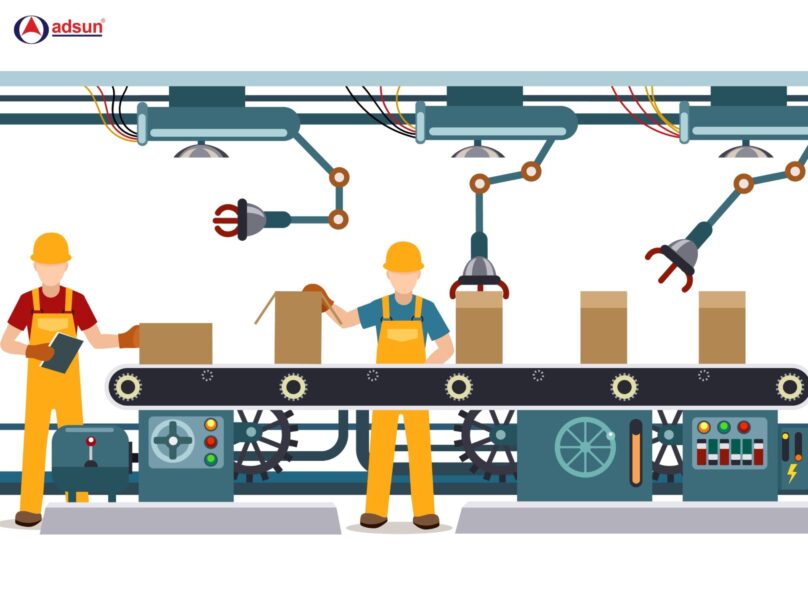 Andon hợp với nhà xưởng sản xuất theo dây chuyền