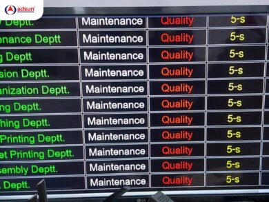 Bảng Andon chữ (Text Andon Board)