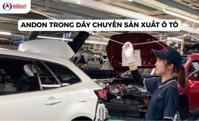 Andon trong dây chuyền sản xuất ô tô