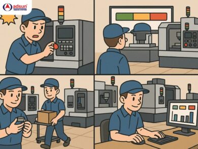 Andon – Giải pháp giám sát CNC hiệu quả, cảnh báo nhanh, phối hợp nhịp nhàng và nâng cao chủ động.
