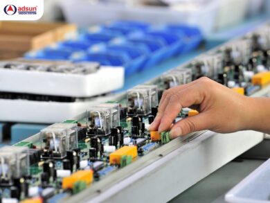 băng chuyền sản xuất linh kiện điện tử